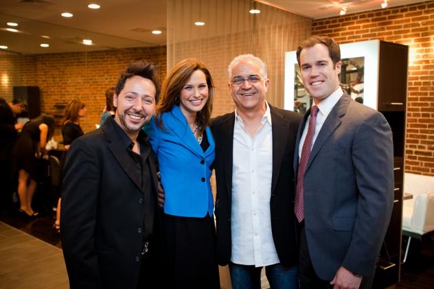 Stylist Luigi Parasmo, Alison Starling, Dr. Ayman Hakki, and Peter Alexander (Photo: Dave Phillipich).